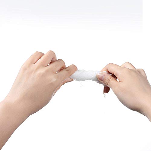 100 toallas de limpieza de algodón desechables para mujeres de lavado de cara toallitas desmaquillantes asépticas extraíbles 100 piezas