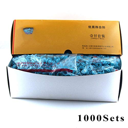 1000 sets 35 botones de colores al por mayor ronda T5 botones de plástico para ropa de bebé sujetadores edredón cubierta de botón de hoja, B33