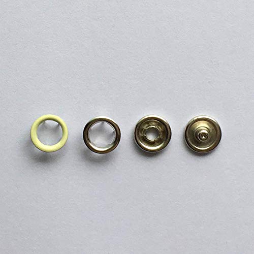 100set 9.5mm Metal Prong Snap Buttons Abrazaderas Prensa Remaches Poppers Deslizadores para niños Hebilla Para el cuidado de la piel Studs Snap Fasteners, mezclar 10 colores, 9.5mm 100set