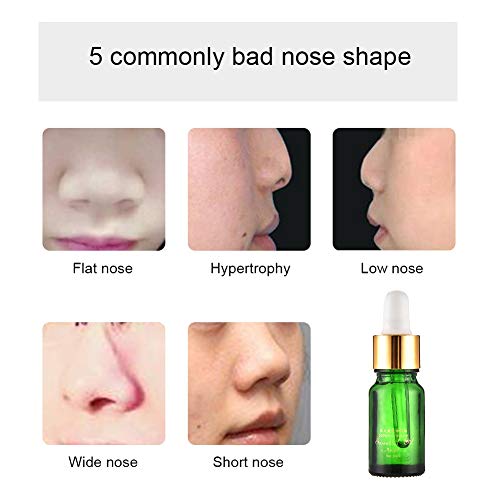 10ml Levante la nariz Remodelación de hueso nasal Aumente el aceite de esencia de rinoplastia, Suero reparador de nariz profesional suave para nariz corta, Nariz de ajo, Nariz de flecha