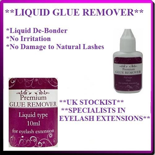 10ml líquido pegamento QUITAESMALTE Semi Permanente Extensiones de pestañas ADHESIVO de-bonder