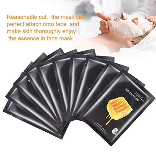 10pcs miel concentrado nutritivo hidratante hidratante ultra fina mascarilla facial