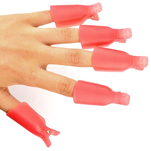 10pcs uñas Soak Off Clips con 26 piezas reutilizable suave plástico de uñas diseño de uñas por SUMERSHA