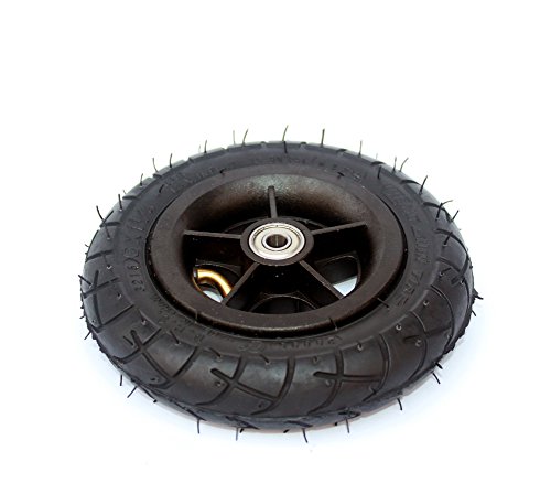 150MM rueda de la inflación de la vespa con el eje de la aleación de aluminio 6 "neumático neumático con el tubo interno Scooter eléctrico 6 pulgadas neumático neumático (black)