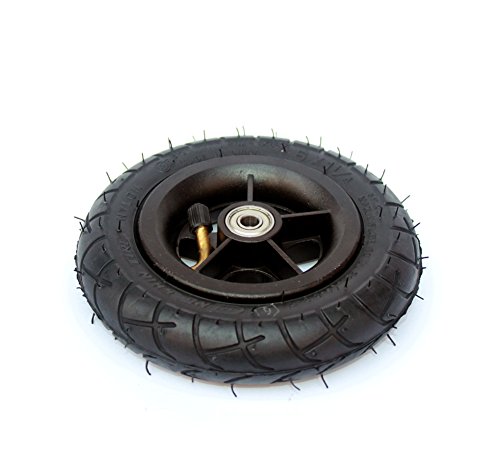 150MM rueda de la inflación de la vespa con el eje de la aleación de aluminio 6 "neumático neumático con el tubo interno Scooter eléctrico 6 pulgadas neumático neumático (black)