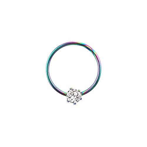 16 Piezas Cartílago Pendiente Aro Piercing,Piercing Nariz Aros,Pendientes de Acero Inoxidable Aro de Nariz para Piercing de Cuerpo,Oreja y Nariz Bisutería de Cuerpo para Hombres y Mujeres