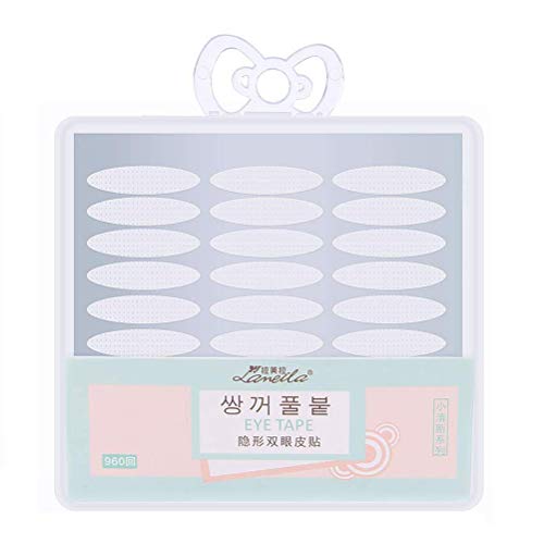 1920 unidades invisibles de cinta adhesiva para párpados – perfecto para capucha, gota, irregular o monopárpados