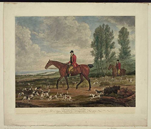 1930 Fotos Richard Davis, Huntsman a Harriers de su majestad, 1789 – 1812 2 hombres a caballo, con perros, la caza del zorro. Ubicación: Inglaterra