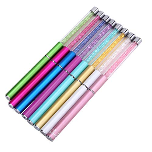 1PC Cepillo Profesional De La Visión Con El Casquillo Ceja Cepillos De Rimel Cepillos Varitas Del Aplicador Herramientas De Belleza Portátil Para Uso De Maquillaje (Rosa)