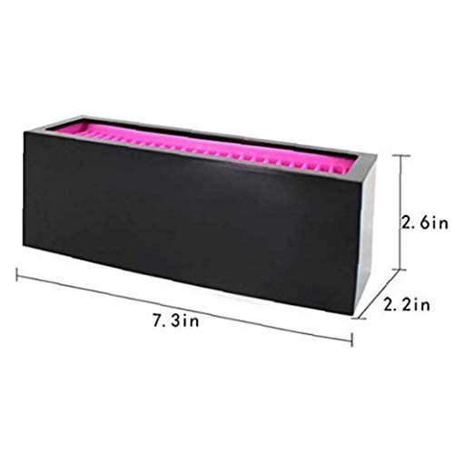 1pc silicona cepillo del maquillaje del titular herramienta de la belleza Organizador cosmético del almacenaje del cepillo secado Panel de Viajes uso en el hogar (negro y rojo)