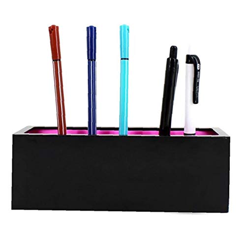 1pc silicona cepillo del maquillaje del titular herramienta de la belleza Organizador cosmético del almacenaje del cepillo secado Panel de Viajes uso en el hogar (negro y rojo)