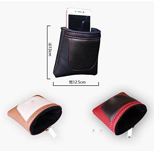 1pcs Bolsa De Almacenamiento Interior Del Organizador Del Coche ,Interor Air Vent Cell Phone Keys Monedas Almacenamiento Bolsa MultifuncióN Con Gancho,Para Jaguar S Type Svr Xfr Xf Xkr F-Type Xe Xj-S