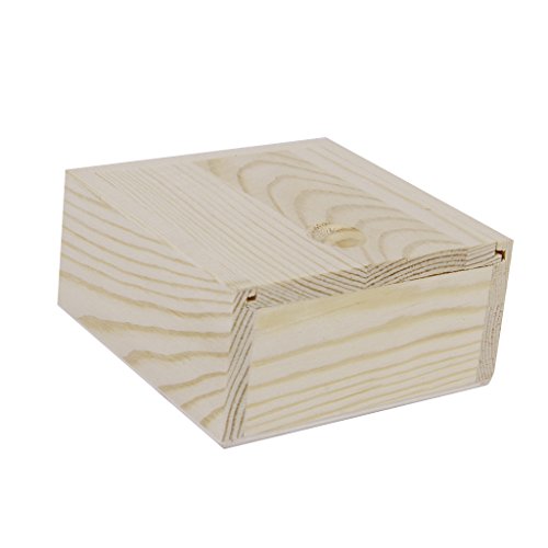 1x Almacenamiento Caja De Madera Botellas De Aceite De Esencia Joyería Naturaleza Hecha A Mano De Jabón