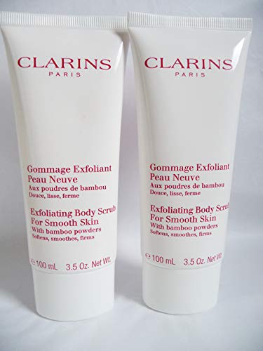 2 exfoliantes exfoliantes para piel suave con polvos de bambú de 100 ml de Clarins
