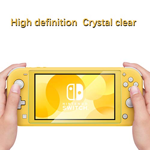[2 Pack] UniqueMe Protector de Pantalla para Nintendo Switch Lite, Vidrio Templado [ 9H Dureza ] [Sin Burbujas] HD Film Cristal Templado para Nintendo Switch Lite con Garantía de Reemplazo de por Vida