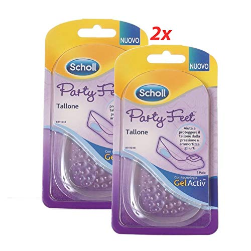2 pares SCHOLL Party Feet Talón con tecnología Gel Activ
