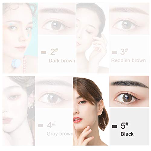2 Piezas, Lápiz de Cejas 3D, Cejas Microblading Impermeables con Micro Tenedor, Fácil de Crear, Lápiz de Cejas Tridimensional Natural Rubio