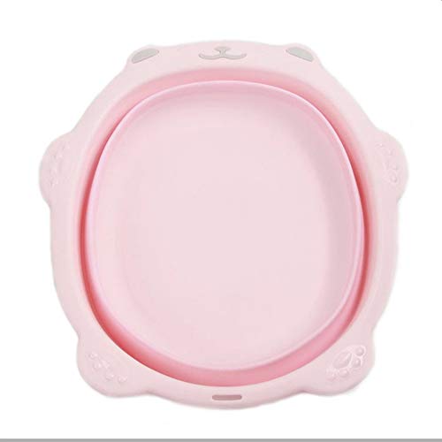 2 piezas plástico engrosado grande antideslizante Lavabo plegable al aire libre Bañera portátil plegable Bañera para niños y niñas Suministros para madres e hijos Ahorro de espacio: ideal para acampar