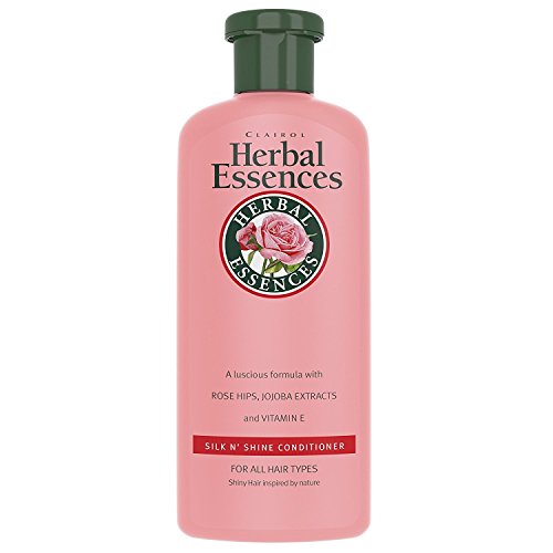 2 x Herbal Essences Silk N Shine Acondicionador de rosas y jojoba 400 ml