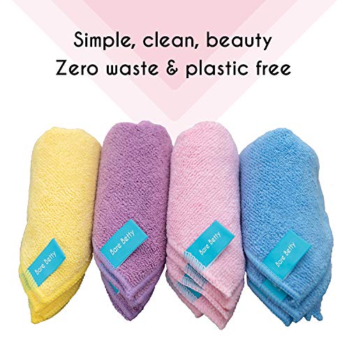 20 x toallitas desmaquillantes de microfibra lavables | Pack de paños faciales reutilizables y ecológicos | Mejor Maquillaje quitando toalla para ojos y cara | Utilizar con agua