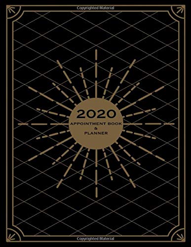 2020 Appointment Book & Planner: Week at a glance appointment/planner pages - daily planner and hourly schedule with 15-minute time slots. Also ... tracker pages and client/contact record log