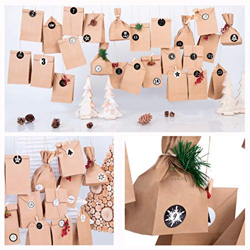 25 piezas Bolsas de Papel Regalo 14 x 26 x 8 cm - Bolsa Biodegradable Regalos Comunión para Invitados o para Guardar Comida, Semillas Flores, Dulces, Chuches, Pan - Bolsitas Kraft Marrón kgpack