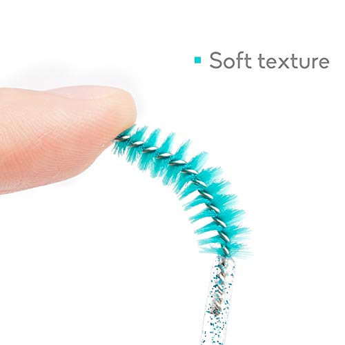 25/50 Uds, Aplicador de pestañas desechable Brillante, varitas, rizador, Cepillo, rímel, Cejas, Peine, varitas, cepillos