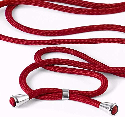 2ndSpring Funda con Cuerda Compatible con Huawei Mate 10,Colgante Collar Correa de Cuello Cadena Cordón,Negro