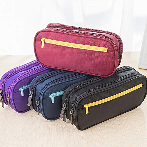 2pac Estuche de Lápices Bolso de múltiples Funciones de la Pluma de la Lona del Bolso del Almacenamiento de la Caja de los Efectos de Escritorio del Estudiante de la High School Secundaria