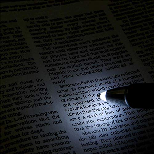 2PCS Bolígrafo de Punta Redonda, LED Bolígrafo de Gel para Escritor Nocturno, Linterna para Escribir en la Oscuridad Regalo de Bolígrafo para Hombres Mujeres