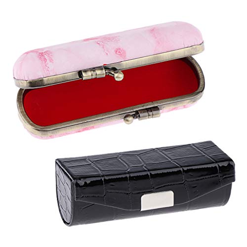 2x Caja de Almacenamiento Envase de Barra de Labios Tenedor de Maquillaje Estilo Encantador Cautivador Embellecer