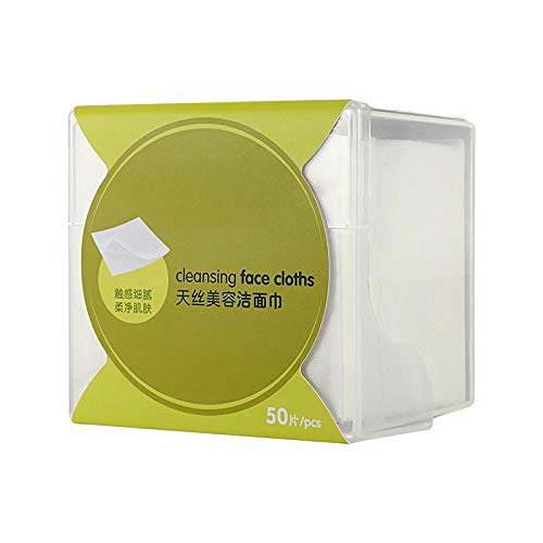 3 Embalaje Toalla de lavado Toalla de limpieza para mujer Papel de limpieza facial de algodón desechable Toallitas removibles Desmaquillador aséptico Algodón espesante Patrón de perlas 100 piezas