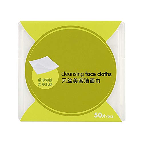 3 Embalaje Toalla de lavado Toalla de limpieza para mujer Papel de limpieza facial de algodón desechable Toallitas removibles Desmaquillador aséptico Algodón espesante Patrón de perlas 100 piezas