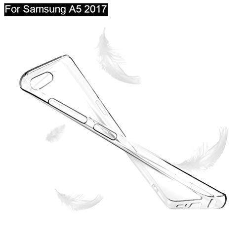 [3 Pack] Estuche Samsung Galaxy A5 2017, Blossom01 Estuche Protector de Silicona Ultra Thin Soft TPU con Dibujos Animados Lindo para Samsung Galaxy A5 2017 - Eye & Butterfly Girl & Cat