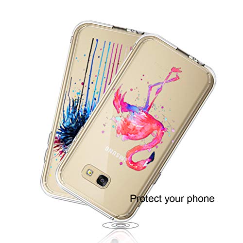 [3 Pack] Estuche Samsung Galaxy A5 2017, Blossom01 Estuche Protector de Silicona Ultra Thin Soft TPU con Dibujos Animados Lindo para Samsung Galaxy A5 2017 - Eye & Butterfly Girl & Cat