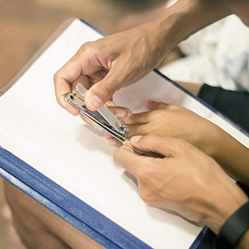 3 Piezas Cortador de Uñas Cortaúñas de Pie de Mano de Acero Inoxidable Herramienta de Cuidado de Uñas para Hombre Mujer Piel Muerta Uñas Gruesas (Plato Extremo Plano)