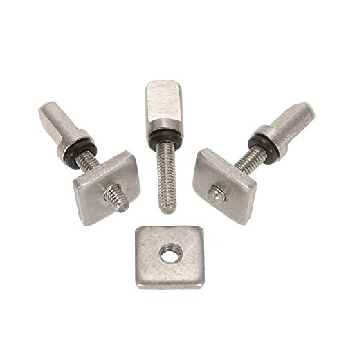 3 Tabla de Surf Longboard Deslizante Fin Fin Tornillo Kit de sustitución de Placas for Stand Up Paddle Junta Cuerpo Kayak Pesca Rafting Esquí Camping Playa Accesorios