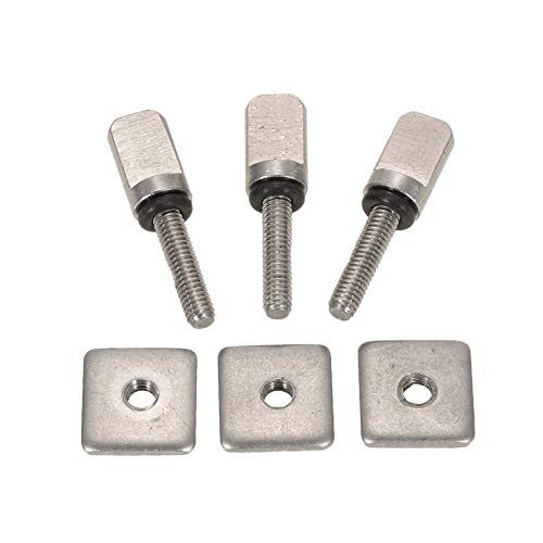 3 Tabla de Surf Longboard Deslizante Fin Fin Tornillo Kit de sustitución de Placas for Stand Up Paddle Junta Cuerpo Kayak Pesca Rafting Esquí Camping Playa Accesorios