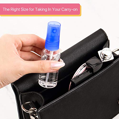 30 Piezas Botellas de Spray Botella de Pulverizador de Niebla Fina de 1 oz/ 30 ml Contenedores de Líquido Transparente Recargables Tamaño de Viaje para Perfume Maquillaje Limpieza Facial