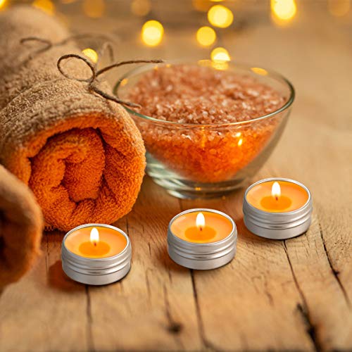 30 Piezas Tarros de Aluminio, Contenedores Cosmético de Viaje Envases de Vacío con Tapas de Tornillo para Cosmética Crema Muestra Polvo Decoración de Uñas, 15g 15ml