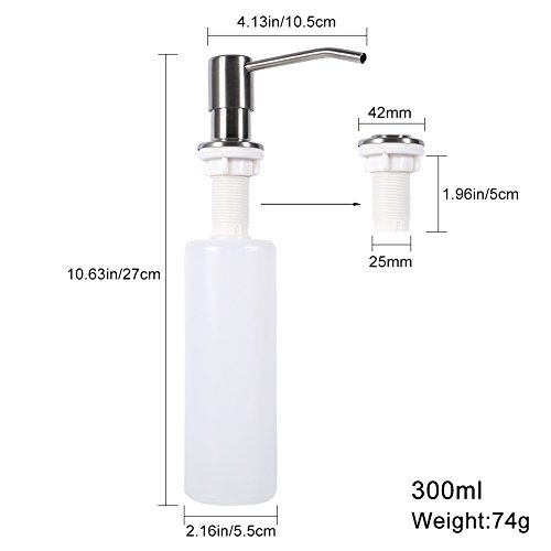 300ml Acero Inoxidable Dispensador de Jabón Automático Dispensador de jabón Sensor Dispensador de jabón cocina baño