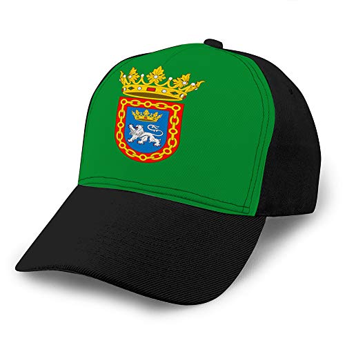 3525 Gorra Unisex Fashion Hats Ball, Transpirable, Ajustable Bandera de Pamplona en Navarra en España Ajustable Talla