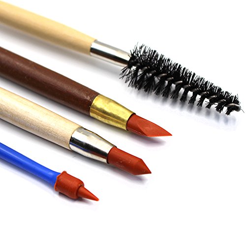 38 Piezas Herramientas de modelado de arcilla Set Ball Stylus Dotting Tools Herramienta de escultura de Arcilla de cerámica de madera Para tallado de arcilla /Cera / Tallado de madera / Art DIY