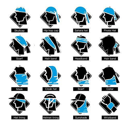 3D Balaclava Moto Pasamontañas Calavera Multifuncional Bufanda Prueba de Viento Microfibra Elástico Pañuelos Cabeza Bandana Esquí Ciclismo Bici Máscara Facial Protección UV (A #8)