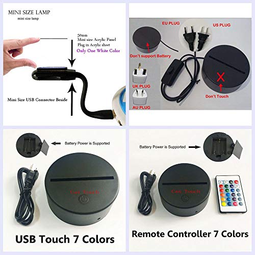 3D US York Vic Goddess Night Light Decor Home Dormitorio LED Iluminación Escritorio Lámpara de mesa Regalo de cumpleaños para niños Lámparas de lámpara de lava