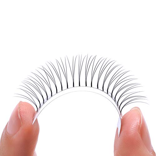 3D Ventilador Pestañas 8-14mm mixta Extensiones de Pestañas Volumen Ruso - 0.07mm C curl - Premade Fans Pestañas Rusas Seda Naturales de GEMERRY (0.07-3D-c curl-mix)
