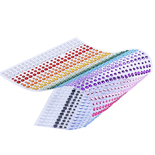 3mm 4mm 5mm Brillantes Para Decorar Diamantes Autoadhesivas, 900 Piezas