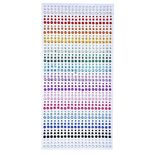 3mm 4mm 5mm Brillantes Para Decorar Diamantes Autoadhesivas, 900 Piezas