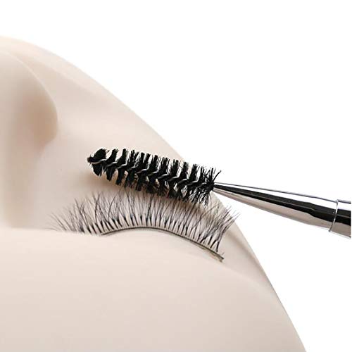 3Pcs Cepillo de Pestañas Eyelash Brush with Cap, Mwoot Cepillo Para Pestañas Maquillaje Profesional, De Fibras Sintéticas Para Cejas y Pestañas