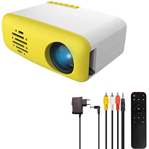 3T6B Mini Proyector para Niños, Portátil Proyectors de Cine en Casa LED, Compatible con HDMI AV USB Micro, Conectar a PC Laptop Game, para Entretenimiento en Hogar